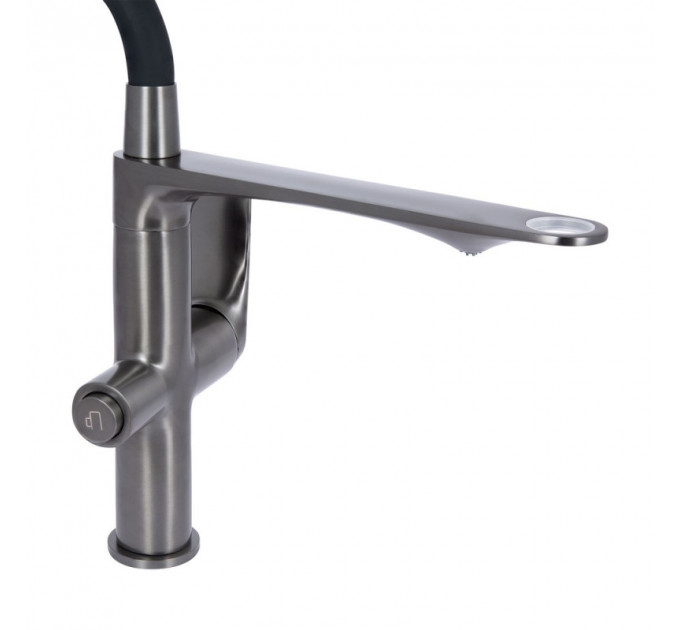 Кухонний змішувач Q-TAP Vlasta New QTVLA364GMB45649 Gunmetal Black PVD