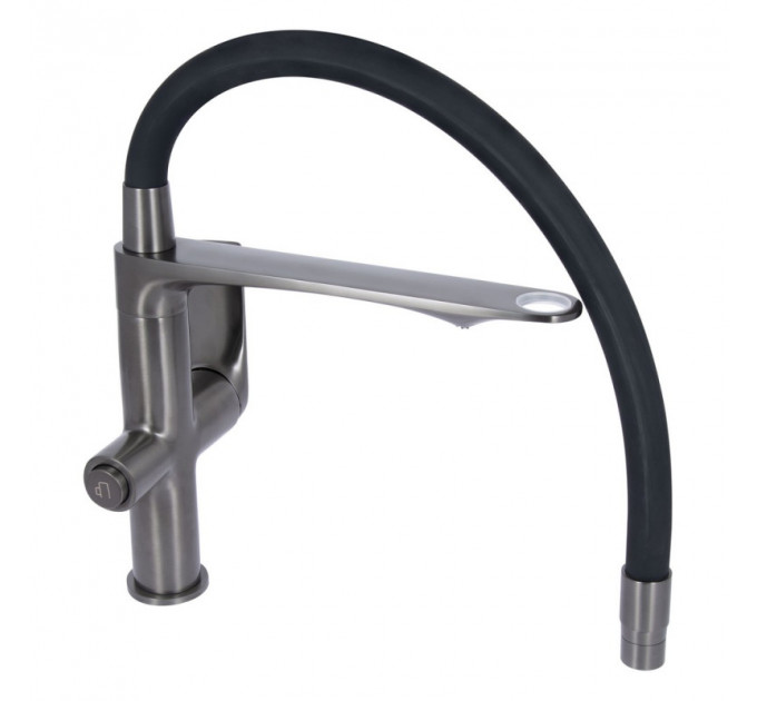 Кухонний змішувач Q-TAP Vlasta New QTVLA364GMB45649 Gunmetal Black PVD