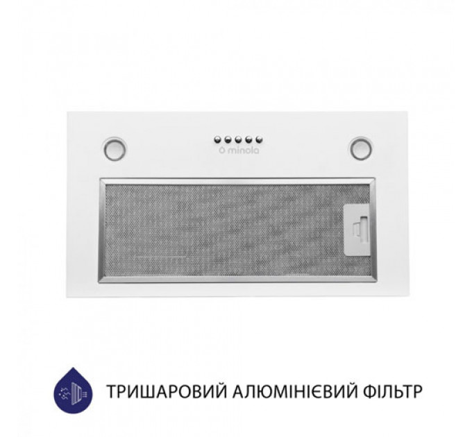 Витяжка MINOLA HBI 5327 WH 800 LED