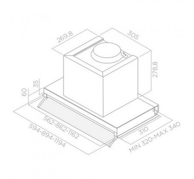 Витяжка ELICA BOX IN IX/A/60