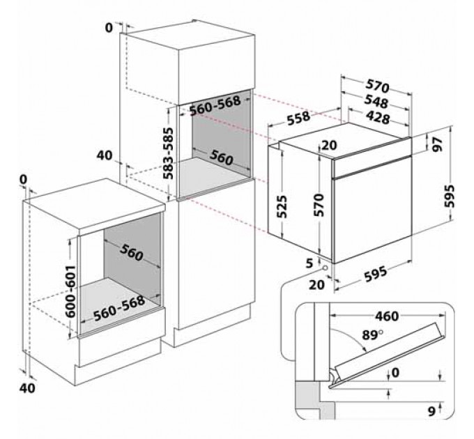 Духова шафа WHIRLPOOL OMR55CU1B