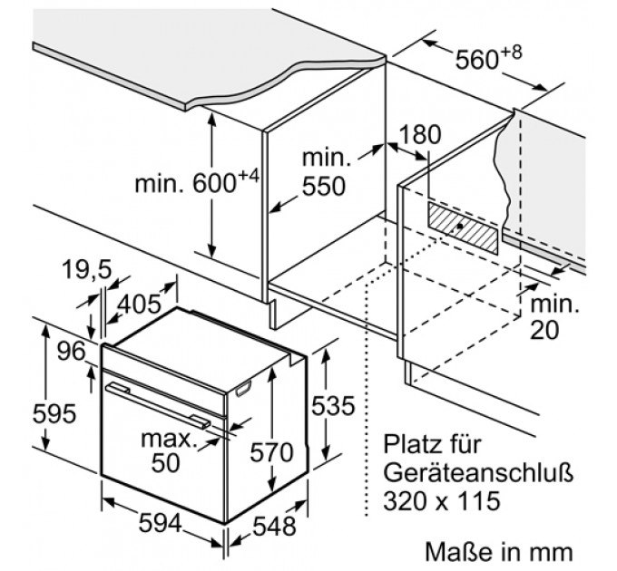 Духова шафа BOSCH HBS233BB0