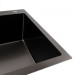 Кухонна мийка PLATINUM 70*50 PVD чорна Handmade HSB (квадратний сифон 3,0/1,0)