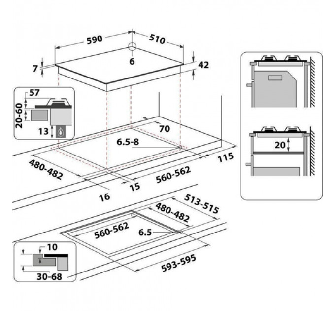 Варильна панель WHIRLPOOL AKTL 629 NB